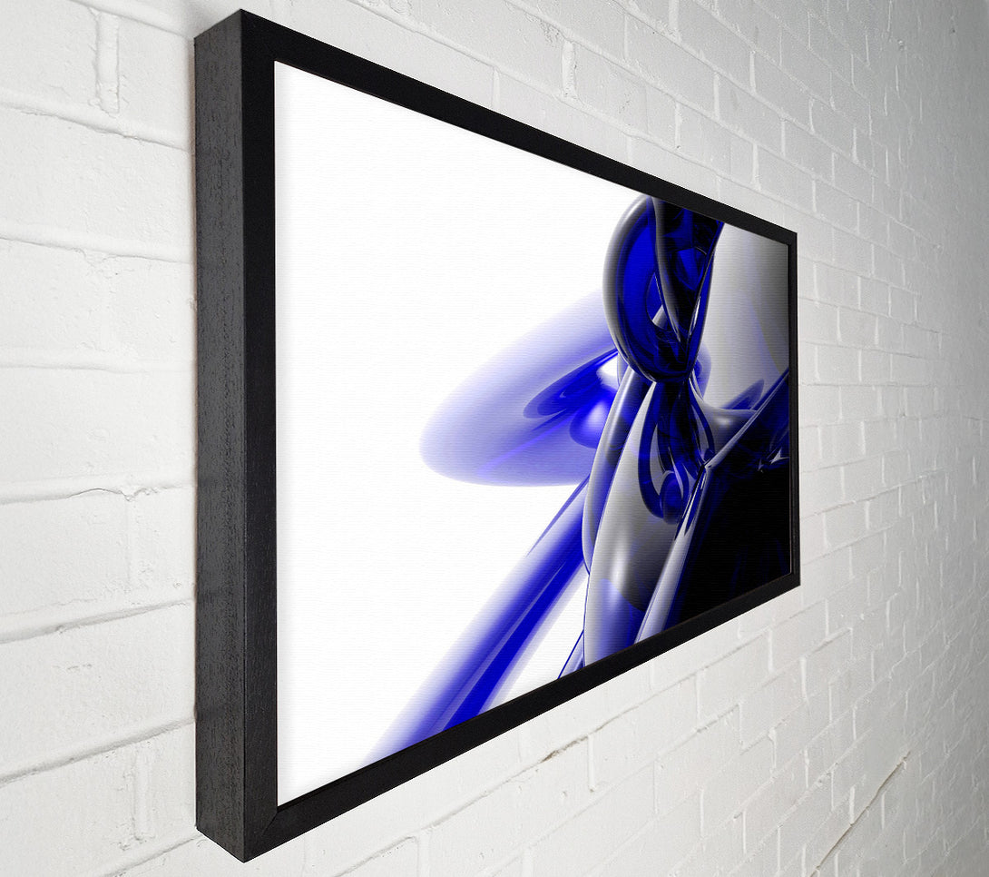  A Canvas Print of Blue Liquid Twist Canvas Print