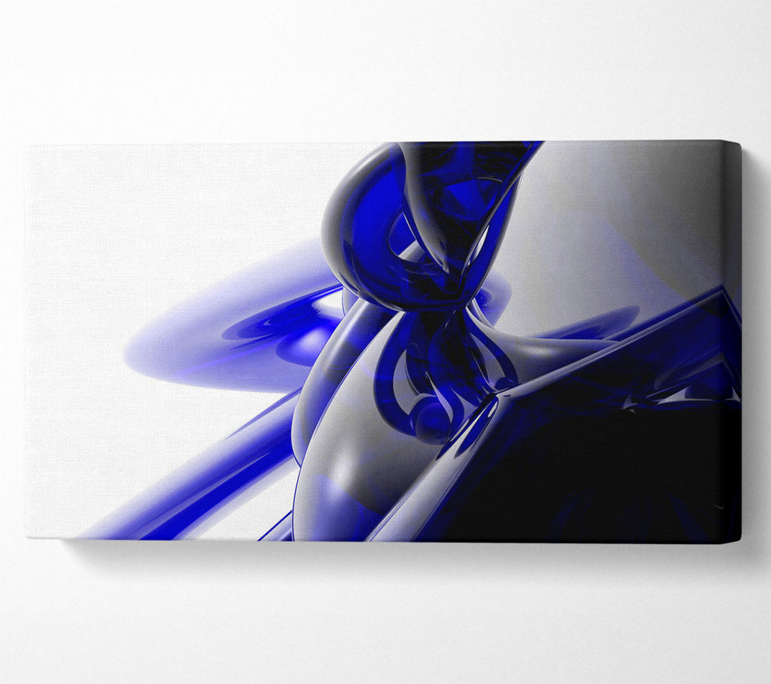  A Canvas Print of Blue Liquid Twist Canvas Print