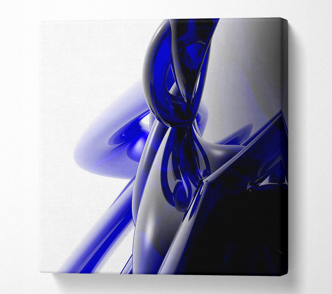  A Canvas Print of Blue Liquid Twist Canvas Print