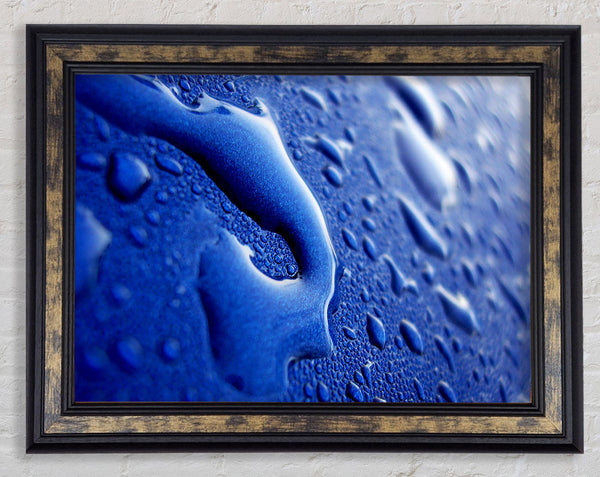 Blue Liquid Framed Print