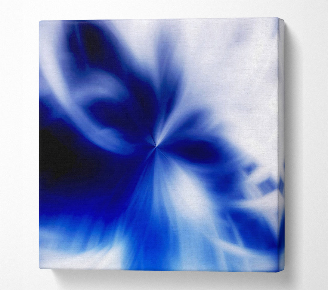  A Canvas Print of Blue Magical Daisy Centre Canvas Print