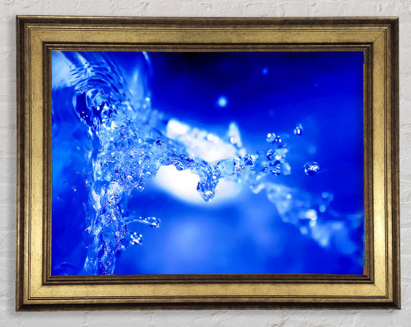 Blue Parting Framed Print