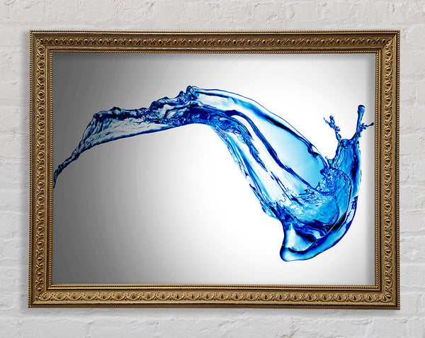 Blaue Spritzer-Bewegung