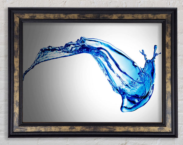 Blue Splash Motion Framed Print