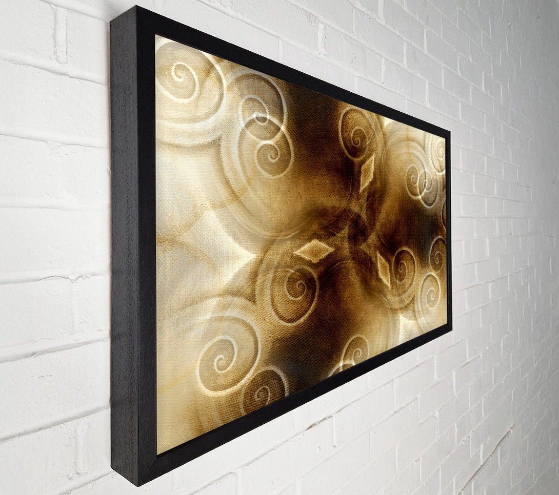  A Canvas Print of Caramel Swirls Canvas Wall Art