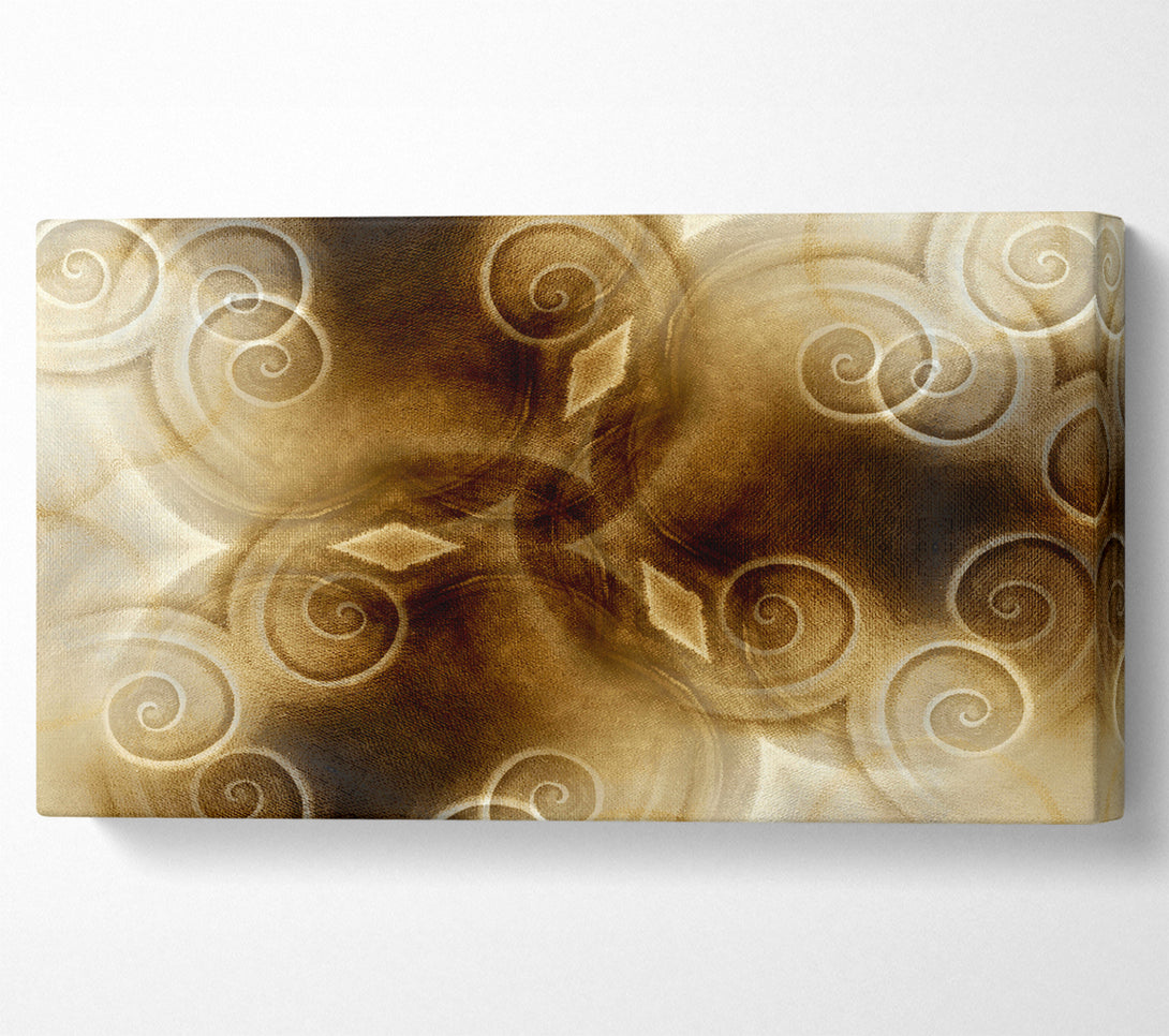  A Canvas Print of Caramel Swirls Canvas Wall Art