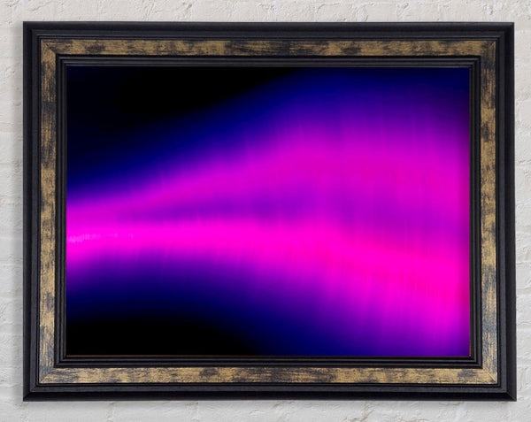 Cerise Sound Wave Framed Print