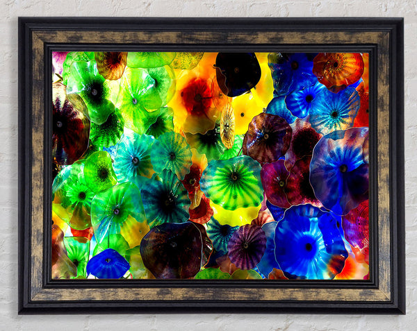Rainbow Glass Framed Print