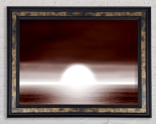 Chocolate Horizon Framed Print