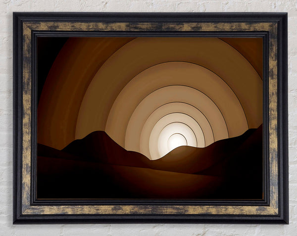 Chocolate Rainbow Horizon Framed Print