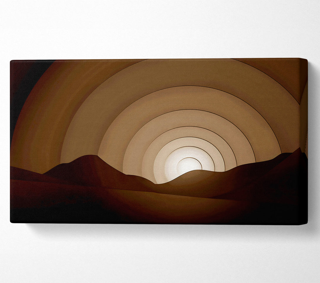  A Canvas Print of Chocolate Rainbow Horizon Canvas Art