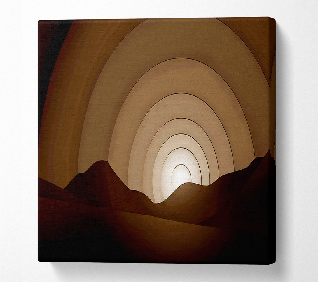  A Canvas Print of Chocolate Rainbow Horizon Canvas Art