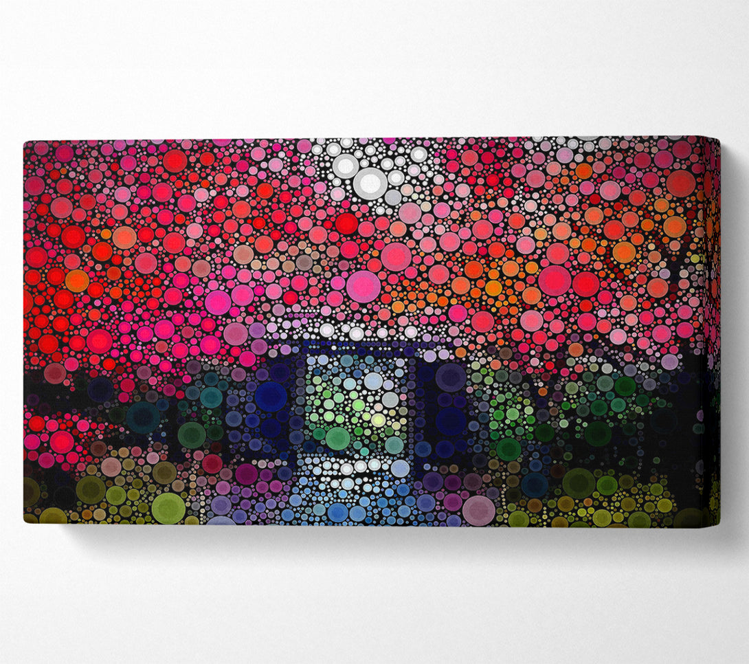  A Canvas Print of Circles In The Garden Canvas Print