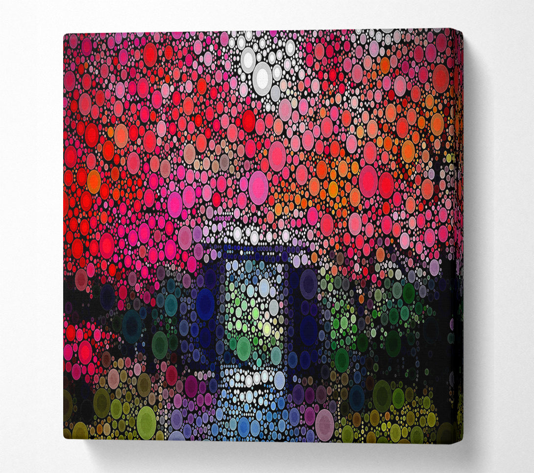  A Canvas Print of Circles In The Garden Canvas Print