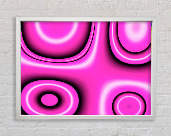 Kreise in Quadraten Rosa