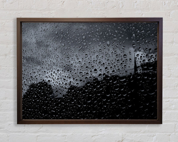 Stadt im Regen