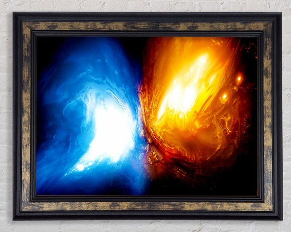 Collision Framed Print