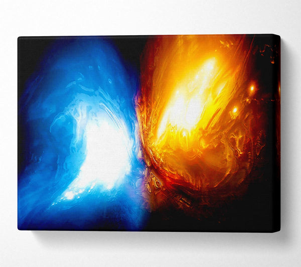  A Canvas Print of Collision Canvas Wall Art