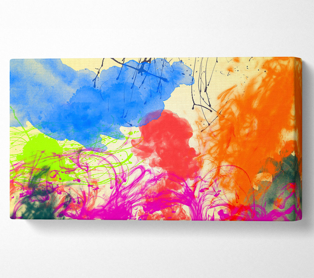  A Canvas Print of Colourful Clouds In The Garden Canvas Print