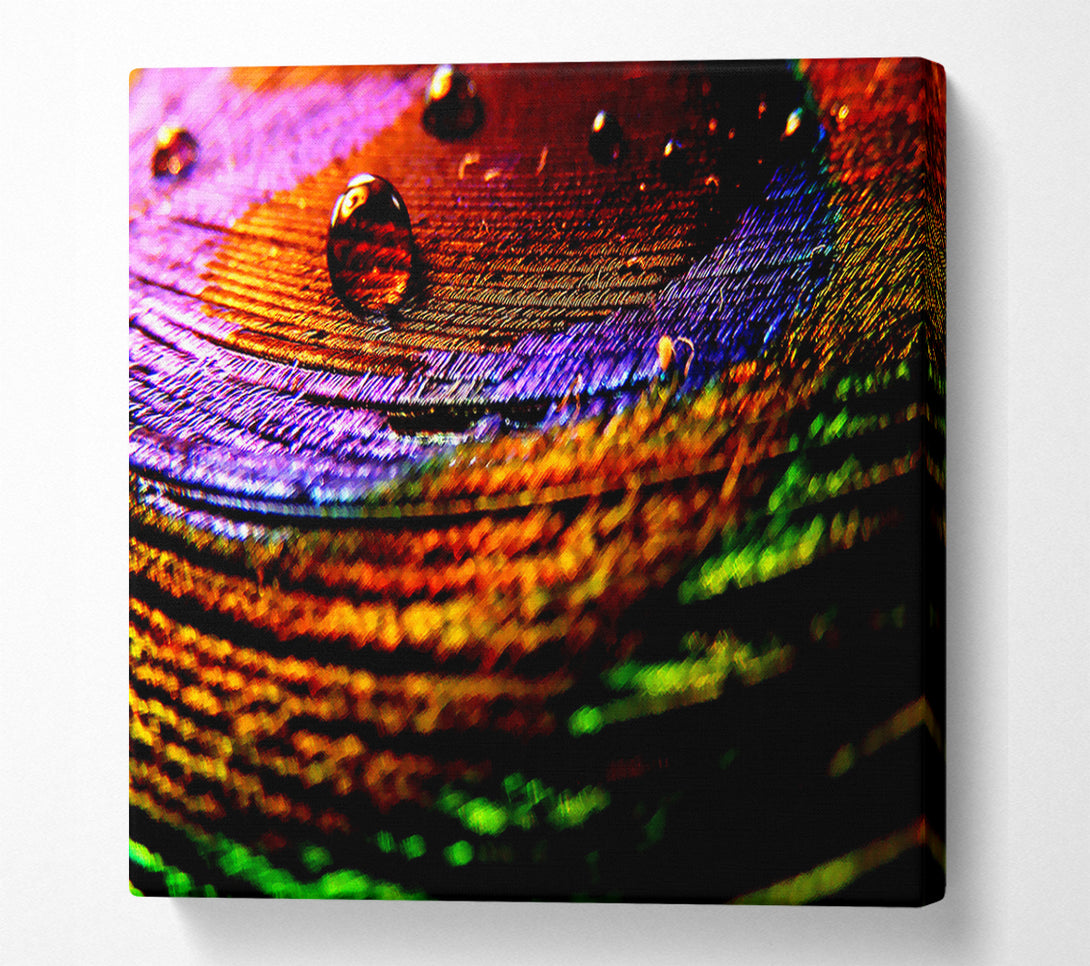  A Canvas Print of Colourful Bubble Ripples Canvas Print