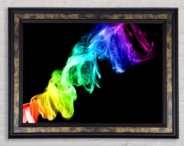 Colorful Smoke 2 Framed Print