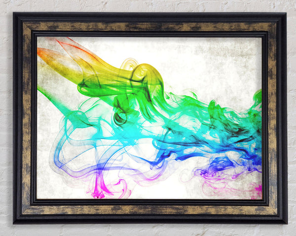 Colorful Smoke 3 Framed Print