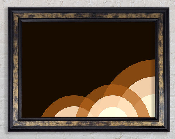 Concentric Circles Framed Print