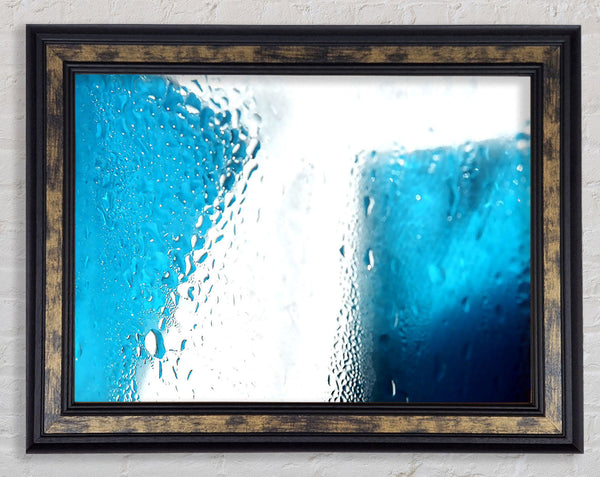Condensation On Glass Framed Print
