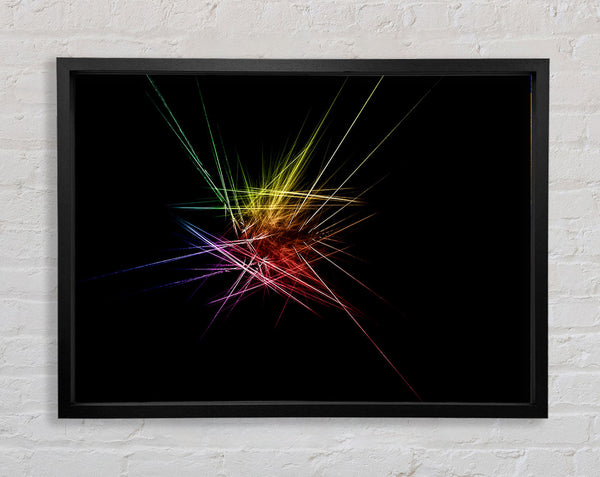 Rainbow Blast Framed Print