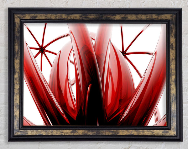 Crimson Glass Framed Print
