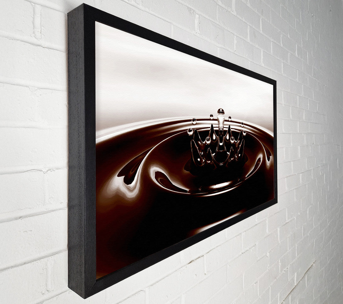  A Canvas Print of Diamond Splash Chocolate Canvas Art
