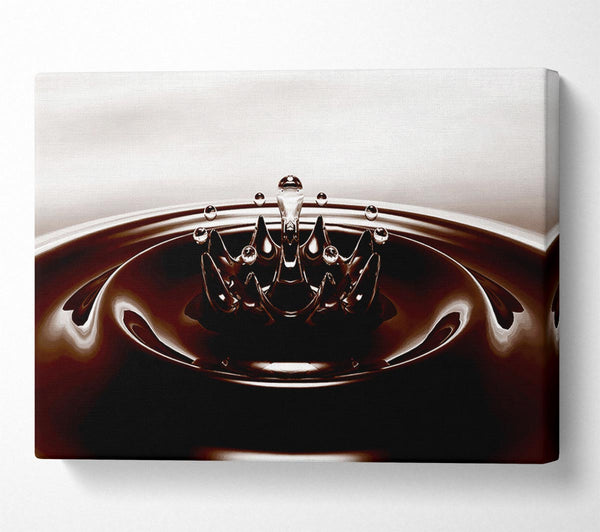  A Canvas Print of Diamond Splash Chocolate Canvas Art