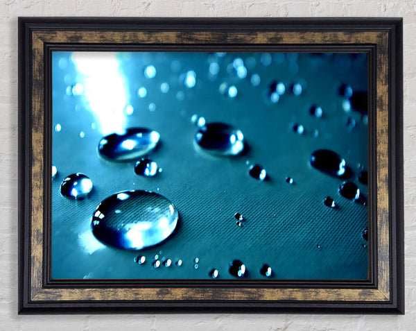 Drops Of Water Framed Print