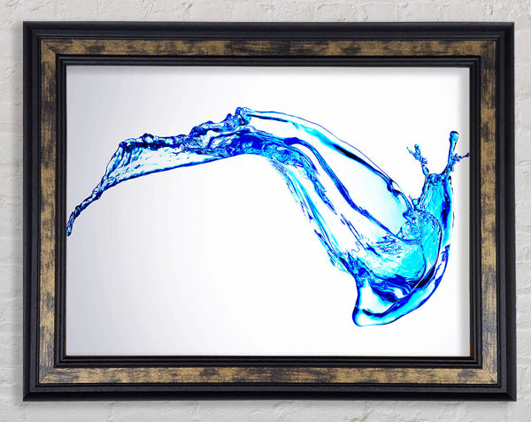 Erratic Water Splash Framed Print
