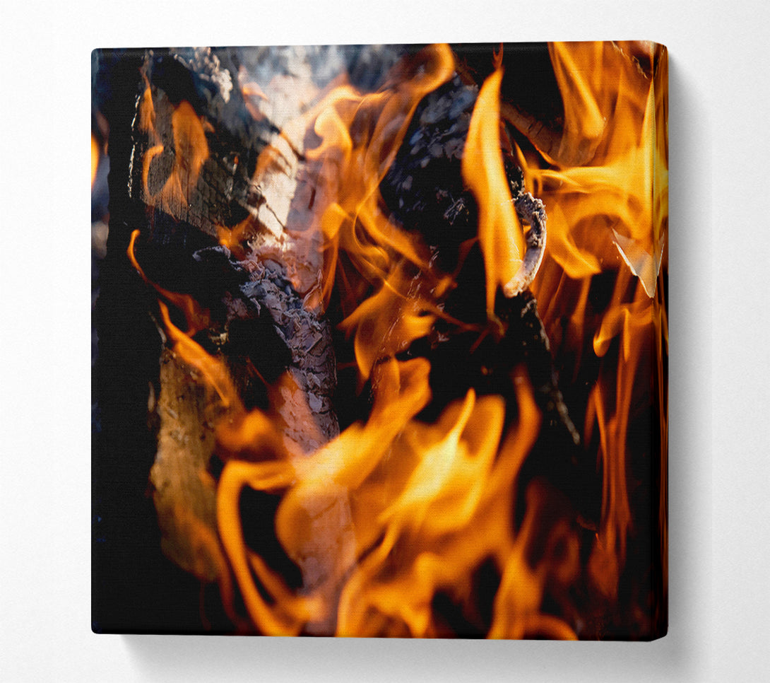  A Canvas Print of Flames Canvas Print
