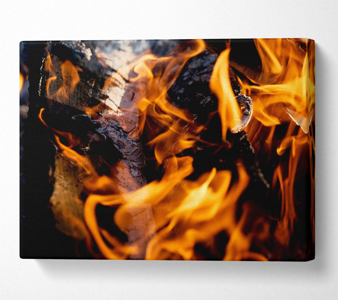  A Canvas Print of Flames Canvas Print
