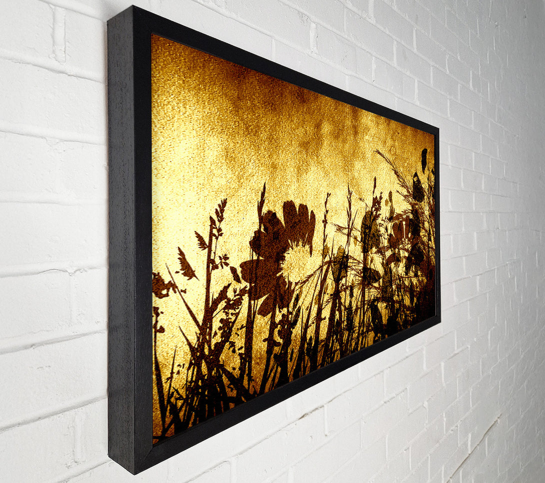  A Canvas Print of Golden Light Flower Canvas Print
