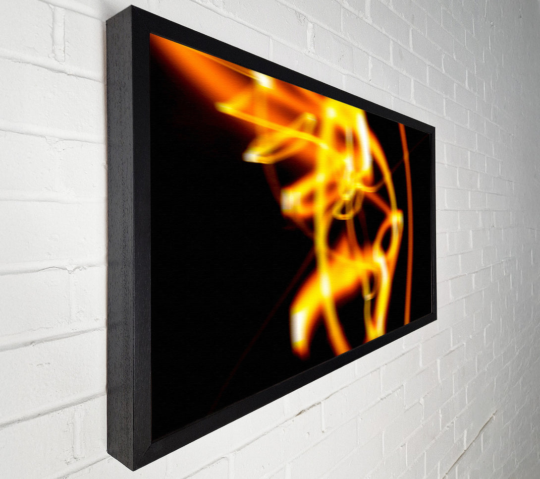  A Canvas Print of Golden Light Rings Canvas Print