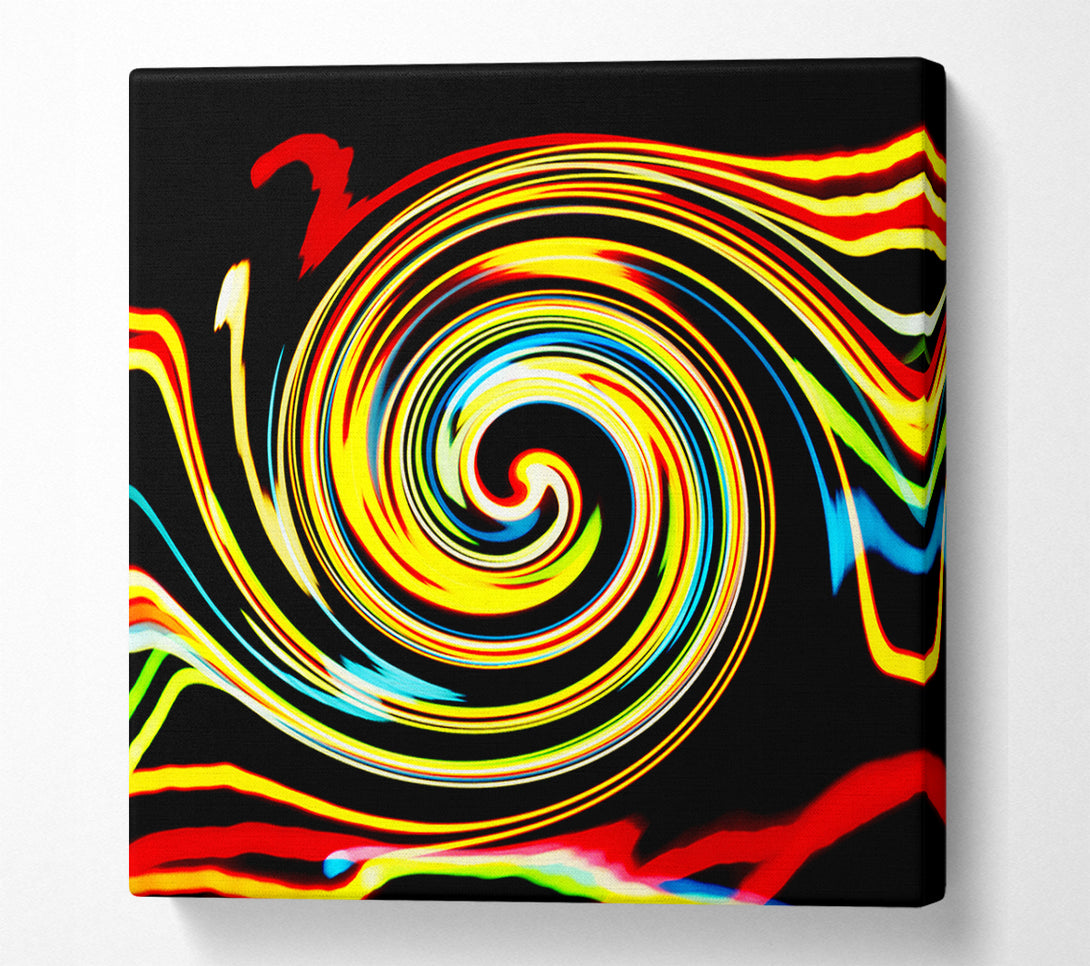  A Canvas Print of Golden Liquid Formation Canvas Wall Art