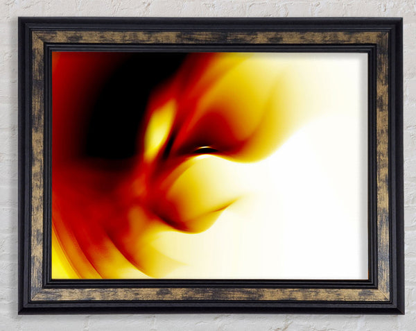 Golden Twist Framed Print