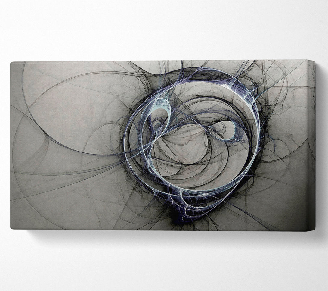  A Canvas Print of Grey Planet Twist Canvas Art