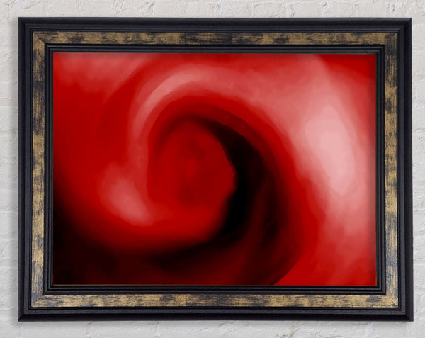 Hurricane Red Framed Print