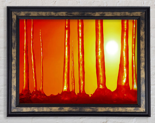 Icecap Sun Framed Print