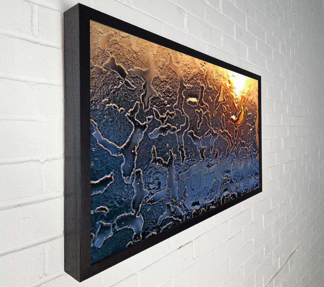 A Canvas Print of Icy Glass Canvas Print