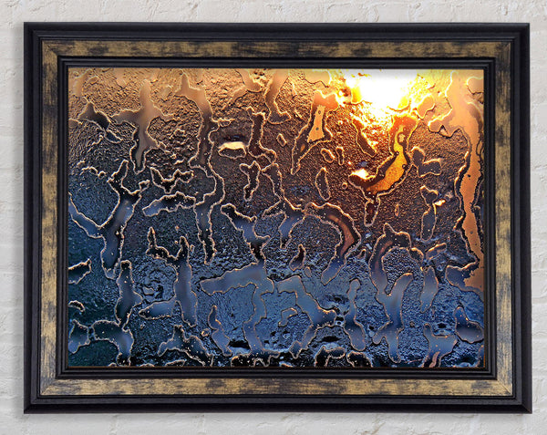 Icy Glass Framed Print