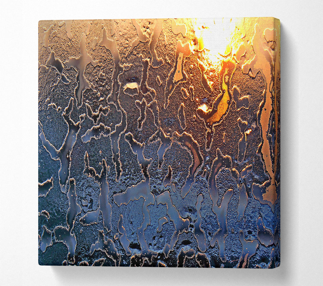  A Canvas Print of Icy Glass Canvas Print