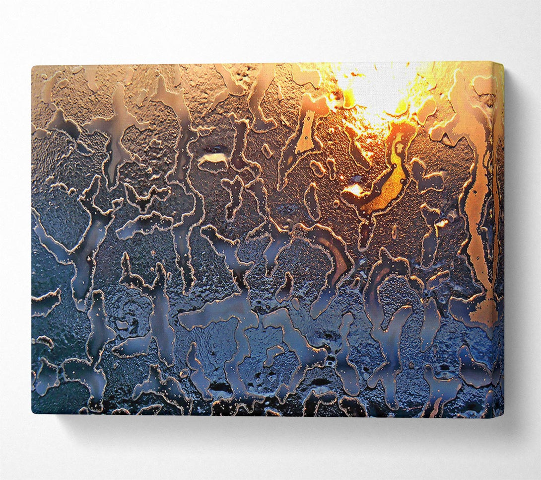  A Canvas Print of Icy Glass Canvas Print