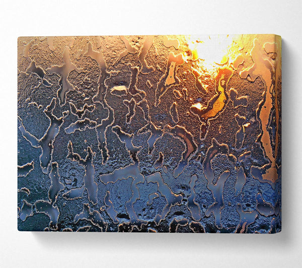  A Canvas Print of Icy Glass Canvas Print