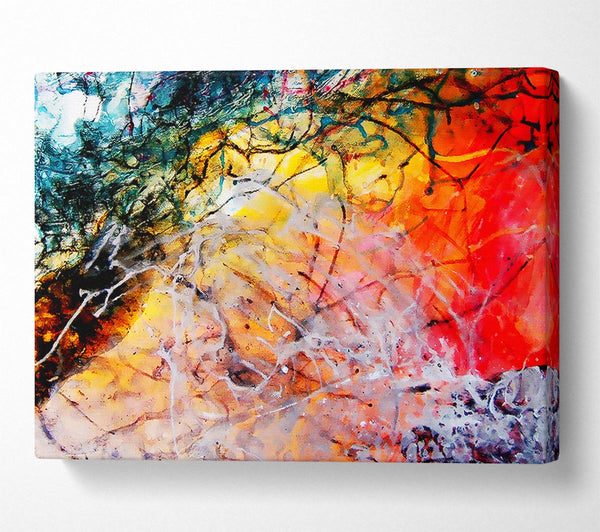  A Canvas Print of Illusive Rainbow Trees Canvas Wall Art