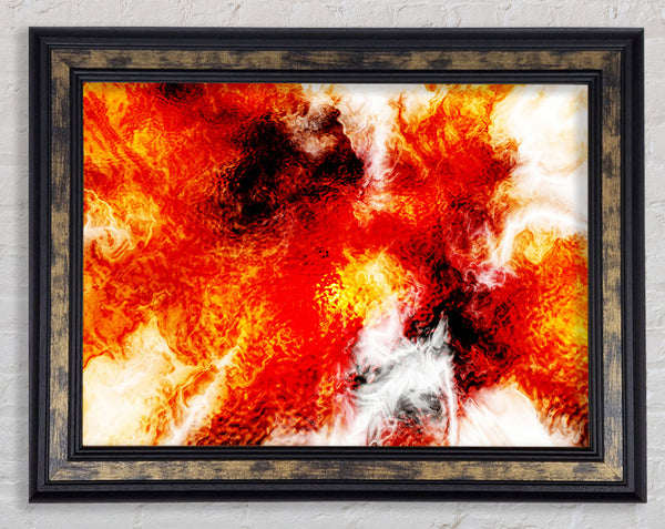 In The Flame Framed Print